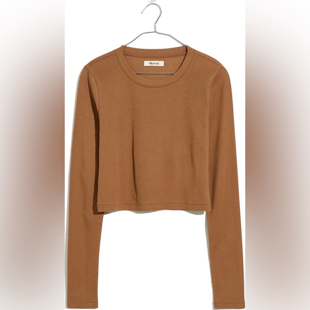 Madewell ribbed crop long sleeve